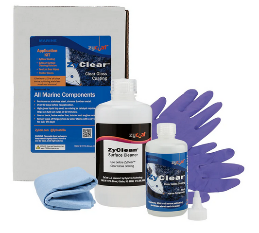 ZyClear Marine Stainless/Chrome Application Kit