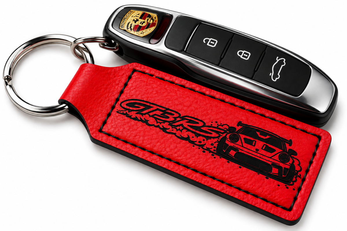 GT3 RS Red Leather Keychain