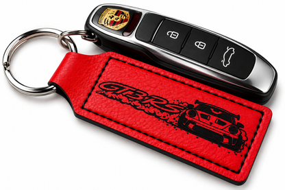 GT3 RS Red Leather Keychain