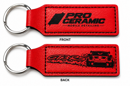 GT3 RS Red Leather Keychain
